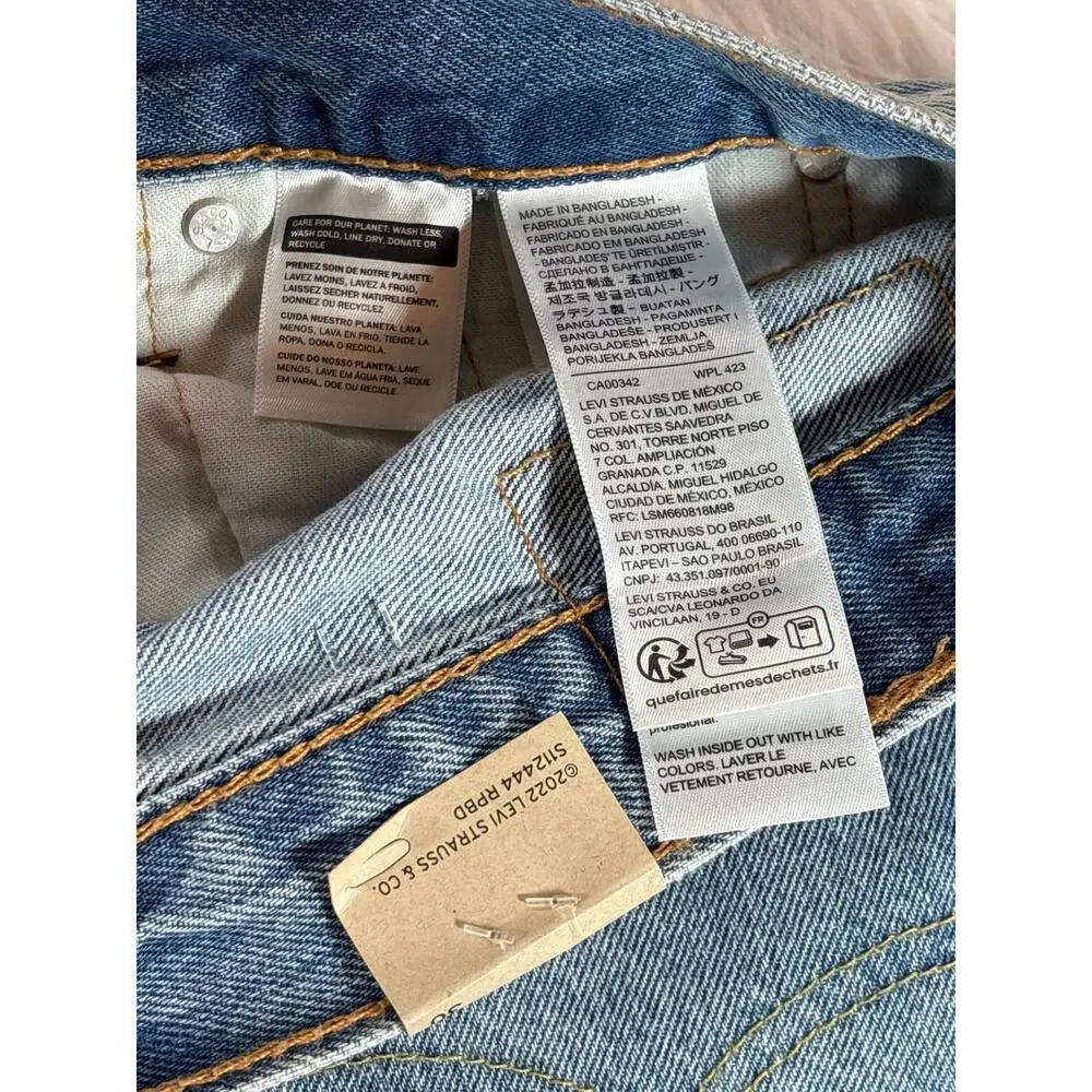 Levi's 469 Loose 30x12 Jorts Mens NWT NOS Y2K Baggy Skater Denim Shorts